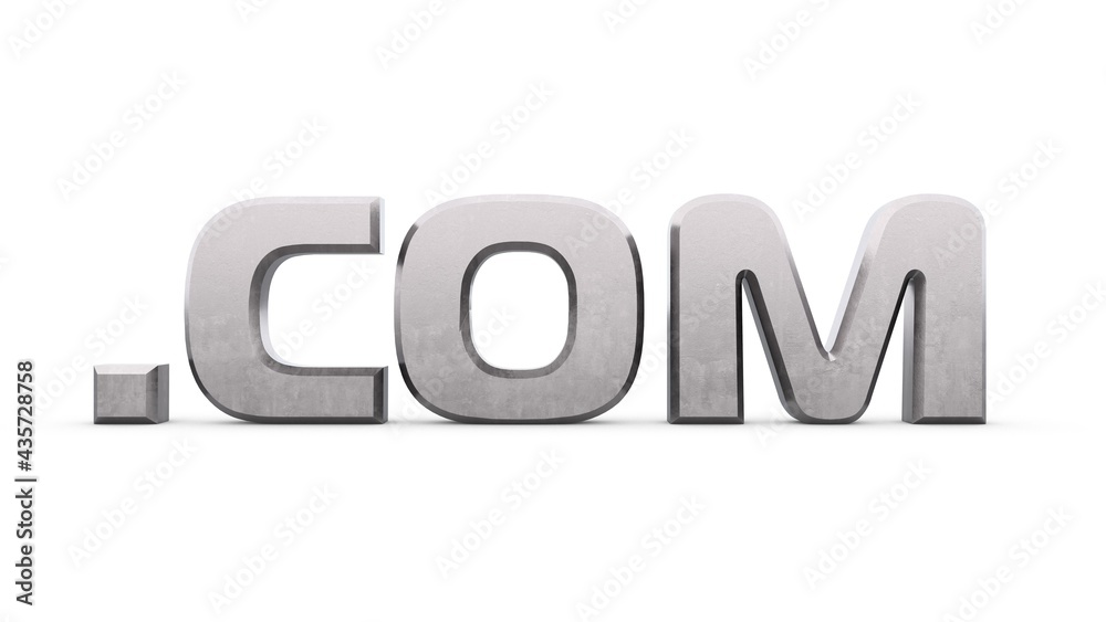 Poster gray metallic 3d text 