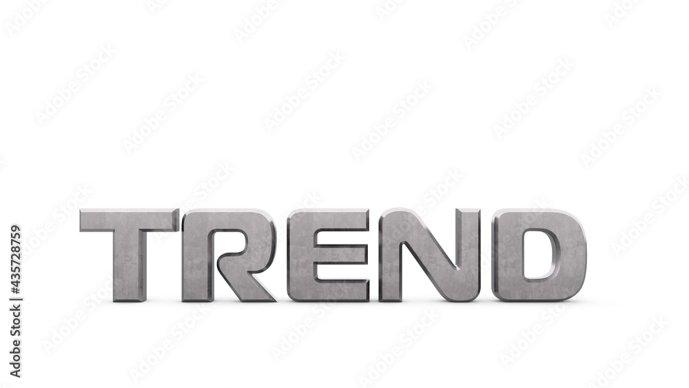 Poster gray metallic 3d text 