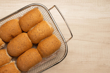 Healthy black bread.