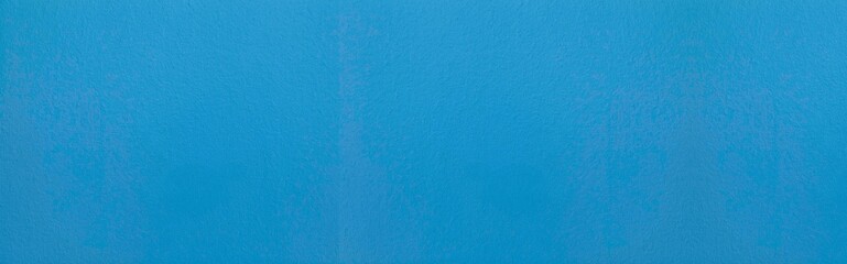 Panorama of Cement wall painted blue texture and background seamless