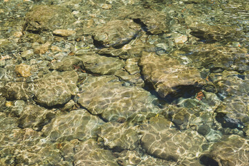 background image, texture of stream with moving water