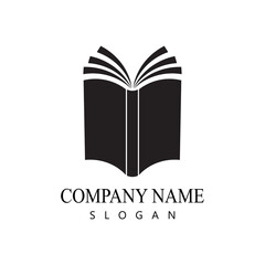 Book reading logo and symbols template icons app