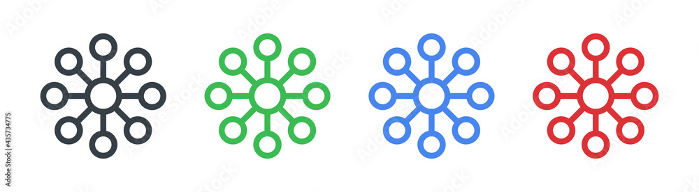 Poster network icon vector. simple element illustration. network symbol design.