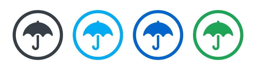 Fotobehang Umbrella icon on white background © Icons-Studio