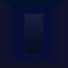 Square-sized Vector Illustration of Blue Rectangle with Gradation. Suitable for Thumbnail Background, Album Background and Typography Background.