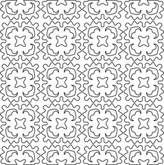 Geometric vector pattern with Black and white colors. abstract ornament for wallpapers and backgrounds.