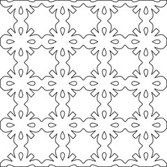 Geometric vector pattern with Black and white colors. abstract ornament for wallpapers and backgrounds.
