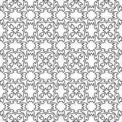 Geometric vector pattern with Black and white colors. abstract ornament for wallpapers and backgrounds.