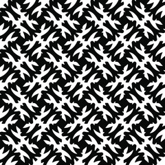 Geometric vector pattern with Black and white colors. abstract ornament for wallpapers and backgrounds.