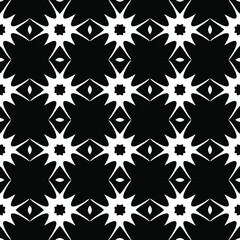 Geometric vector pattern with Black and white colors. abstract ornament for wallpapers and backgrounds.