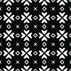 Geometric vector pattern with Black and white colors. abstract ornament for wallpapers and backgrounds.