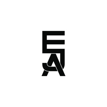 eja letter original monogram logo design