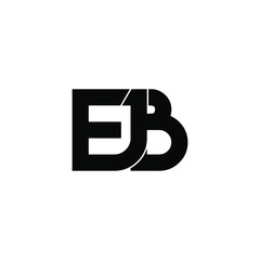 ejb letter original monogram logo design