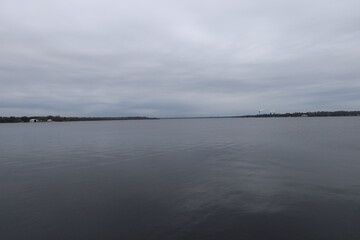 clouds over the lake