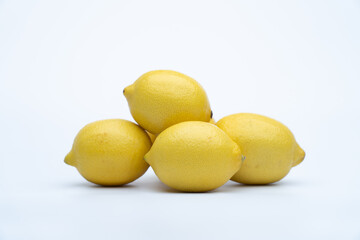 Ripe Yellow Lemons. Lemon Harvest, Many Yellow Lemons.