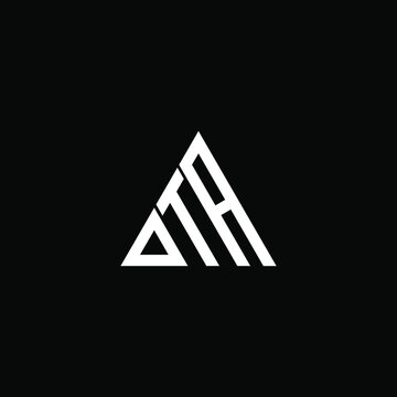D T A letter logo creative design. DTA icon