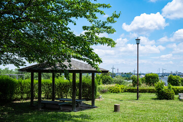 公園の休憩所【2021年初夏】