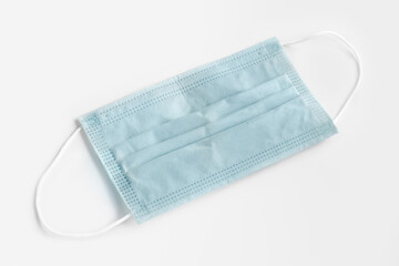 Medical face mask protecting against respiratory diseases transmitted by airborne droplets such as...
