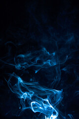 Real Smoke on Black Background