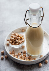 Chick peas milk with chick peas