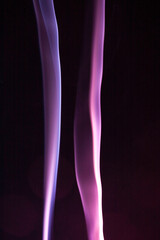 Obraz premium Real Smoke on Black Background