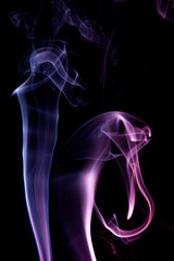 Real Smoke on Black Background