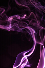 Fototapeta premium Real Smoke on Black Background