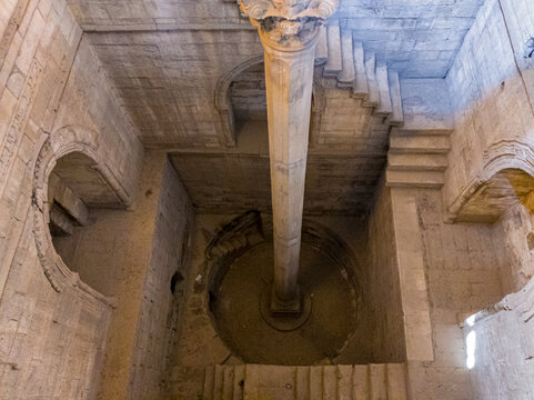 Interior of Nilometer in Cairo