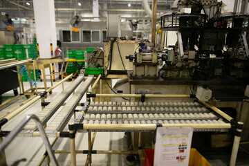 Machine part with pneumatic equipment and hydraulic system, Electric part and a mechanical device for manufacturing in the  industrial factory 