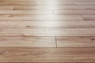 background of aged laminate board on the floor