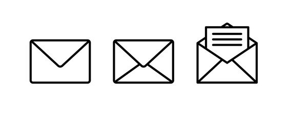 envelope icon, Mail icon. E-mail symbol vector