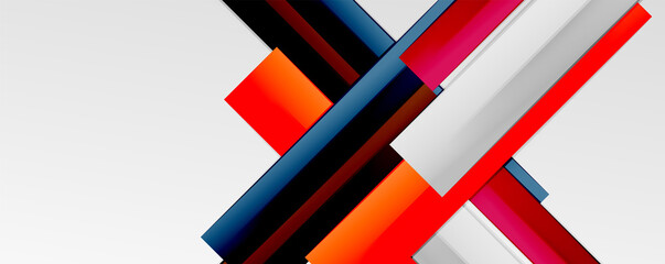 Color abstract lines trendy geometric background for business or technology presentation, internet poster or web brochure cover, wallpaper