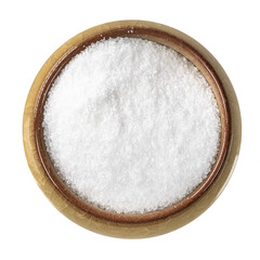 finely ground sea salt in ceramic bowl cutout