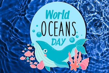 Awareness card for World Oceans Day