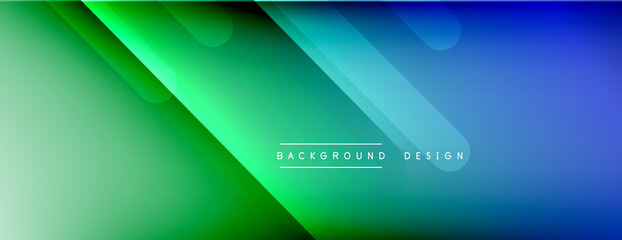 Dynamic lines abstract background. 3D shadow effects and fluid gradients. Modern overlapping forms