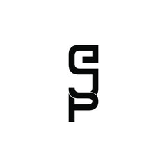 ejp letter original monogram logo design