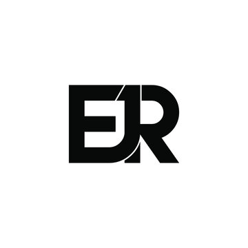 ejr letter original monogram logo design