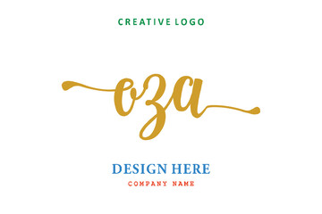 OZA lettering logo is simple, easy to understand and authoritative