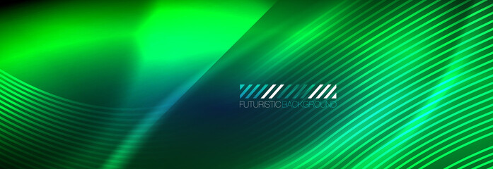 Neon dynamic beams vector abstract wallpaper background. Wallpaper background, design templates for business or technology presentations, internet posters or web brochure covers