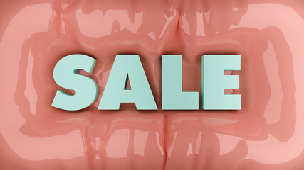 3D Illustration that will attract attention to the ongoing sale 