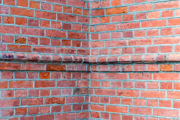 old brick wall texture background.Outdoors shot image.