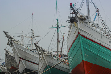 Ships at the Jakarta Harbor