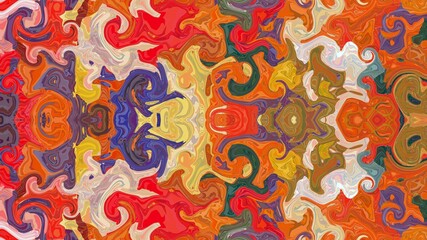 Colorful waves. Best wallpaper for interior decoration. Design for T shirt, bed sheet, table cloth, curtain and fabric print. 3d Textile art. Popular fashion design. Abstract art. Excellent painting.