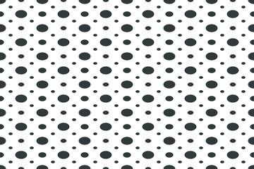 Abstract modern vector geometric seamless pattern. Black and white background template.