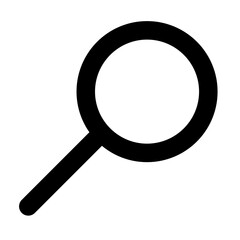 Shopping search simple isolated icon for apps and websites