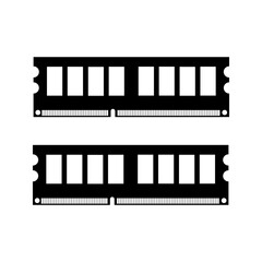 Simple illustration of RAM Personal computer component icon