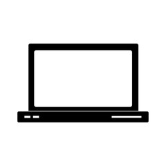 Simple illustration of notebook or laptop Personal computer icon