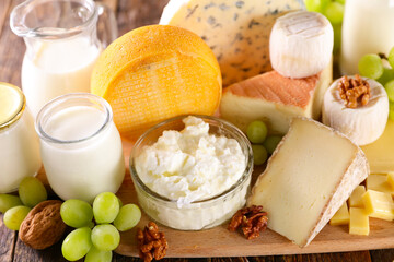 assorted of dairy products on board