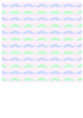 PATTERN OF MUSTACHES IN PASTEL COLORS