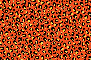 colourful leopard seamless pattern background. Fashion stylist illustration texture .